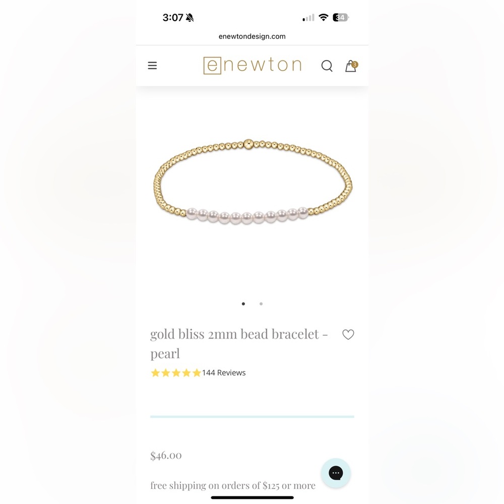 Enewton Gold Bliss Pearl Bead Bracelet